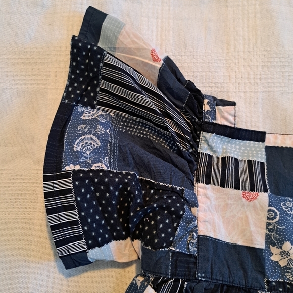 Tea Collection girls size 2T dress, Boro Quilt print, kimono sleeve - Picture 5 of 6